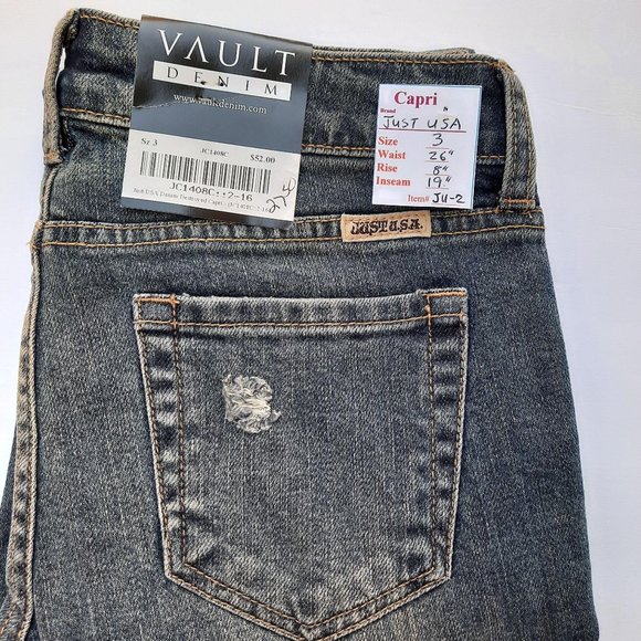 NWT Women's Jeans  Size 3 "JUST U.S.A. " - Picture 4 of 5